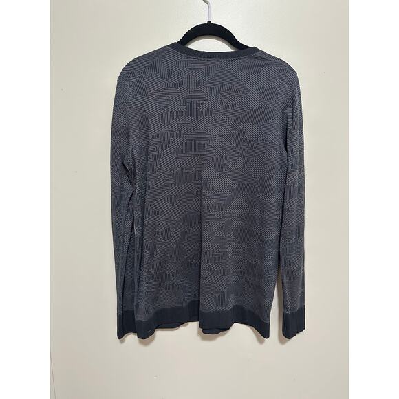 Lululemon Swiftly Breathe Long Sleeve Vented Camo Black / Asphalt Grey - Picture 4 of 5